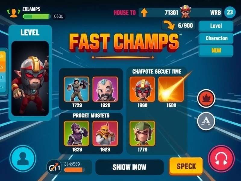 Fast Champs level progression interface